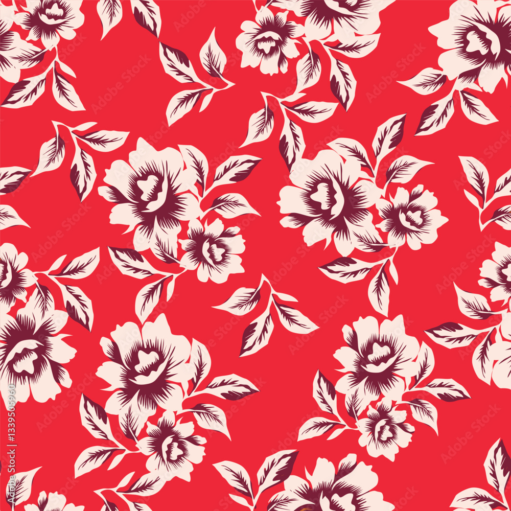 floral seamless allover design pattern floral seamless allover design pattern