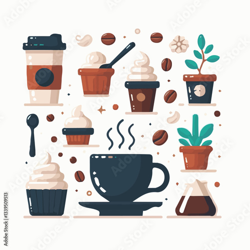 coffee, drink, beverage, cafe, cup, background, caffeine, espresso, aroma, hot, morning, food, mug, breakfast, closeup, black, brown, dark, fresh, white, cappuccino, mocha, break, design, latte, isola