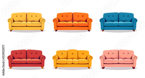 sofa icon set