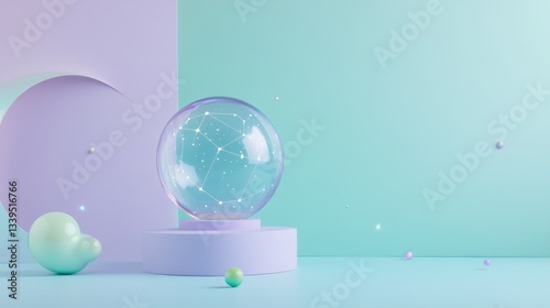 Space Pastel Lavender Overview Chart Right Text Glass