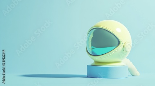 Space Pastel Yellow Perspective Base Green Blue Visor