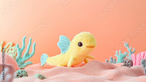 Space Pastel Yellow View Vibe Trunk Peach Prehistoric
