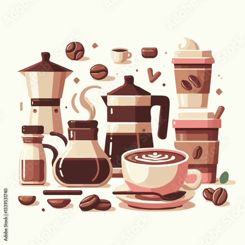 coffee, drink, beverage, cafe, cup, background, caffeine, espresso, aroma, hot, morning, food, mug, breakfast, closeup, black, brown, dark, fresh, white, cappuccino, mocha, break, design, latte, isola