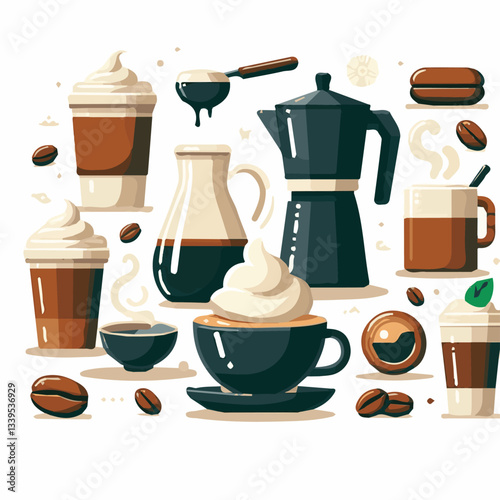 coffee, drink, beverage, cafe, cup, background, caffeine, espresso, aroma, hot, morning, food, mug, breakfast, closeup, black, brown, dark, fresh, white, cappuccino, mocha, break, design, latte, isola