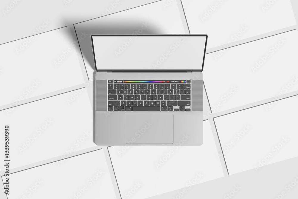 Blank Presentation Slide Mockup Blank Presentation Slide Mockup