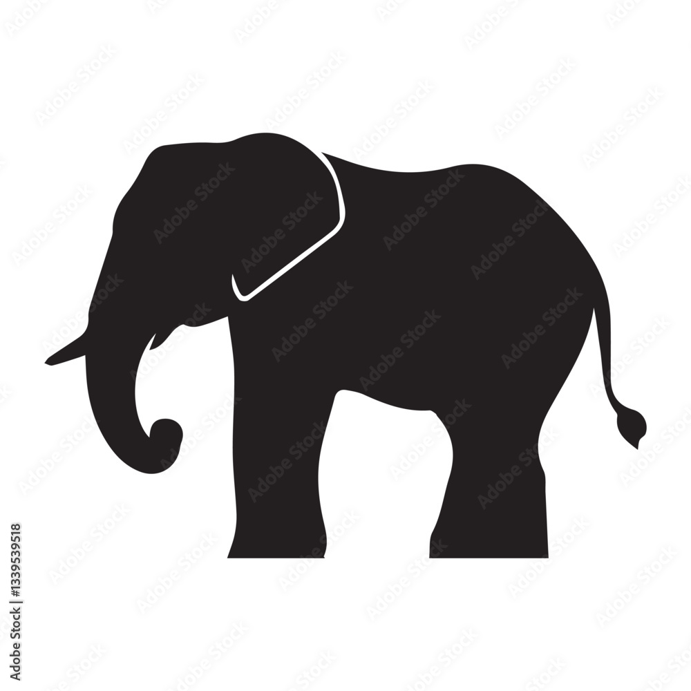 Fototapeta premium Giant Elephant Vector Art