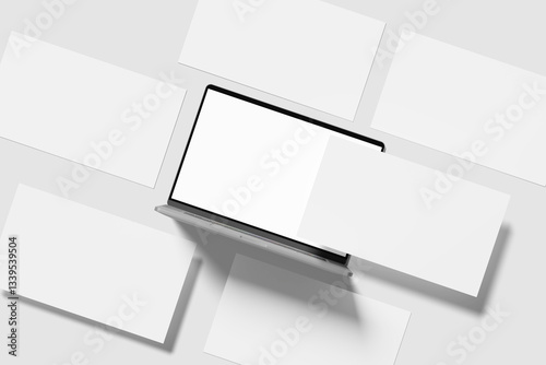 Blank Presentation Slide Mockup