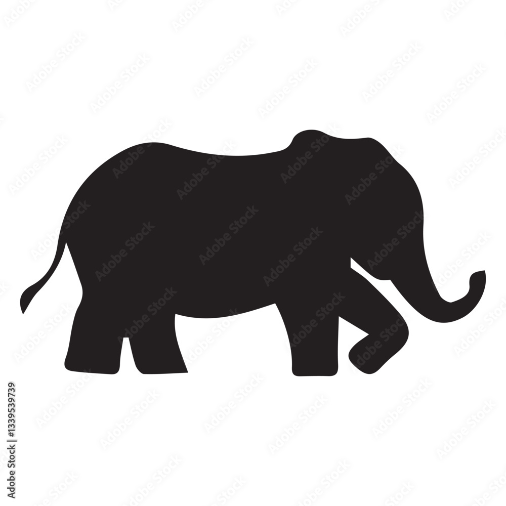 Fototapeta premium Elephant Running Happily