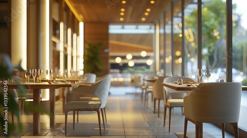 a cosy, modern and stylishly furnished luxury restaurant