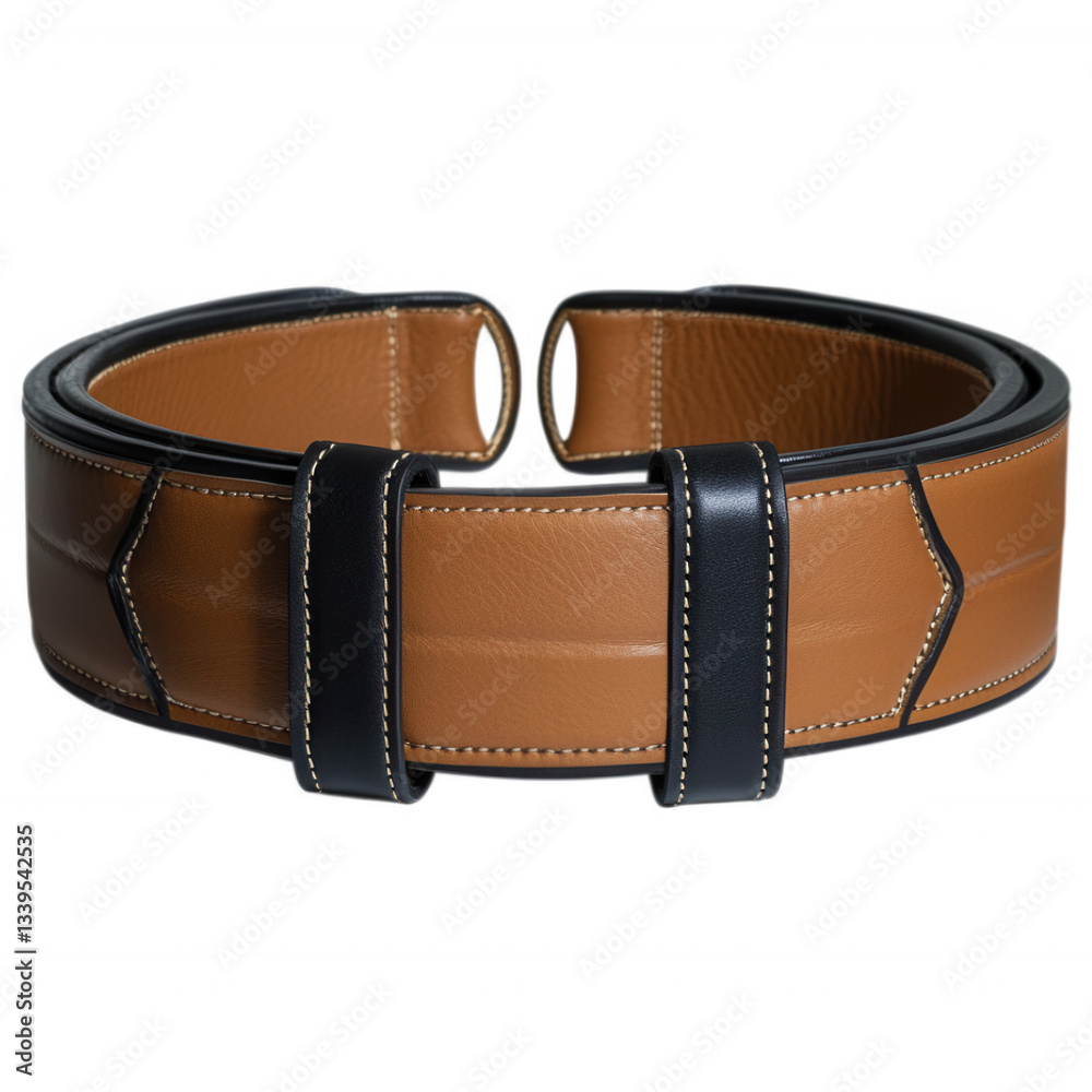 Brown Weightlifting Belt Isolated on White Background Brown Weightlifting Belt Isolated on White Background