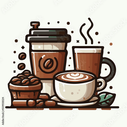 coffee, drink, beverage, cafe, cup, background, caffeine, espresso, aroma, hot, morning, food, mug, breakfast, closeup, black, brown, dark, fresh, white, cappuccino, mocha, break, design, latte, isola
