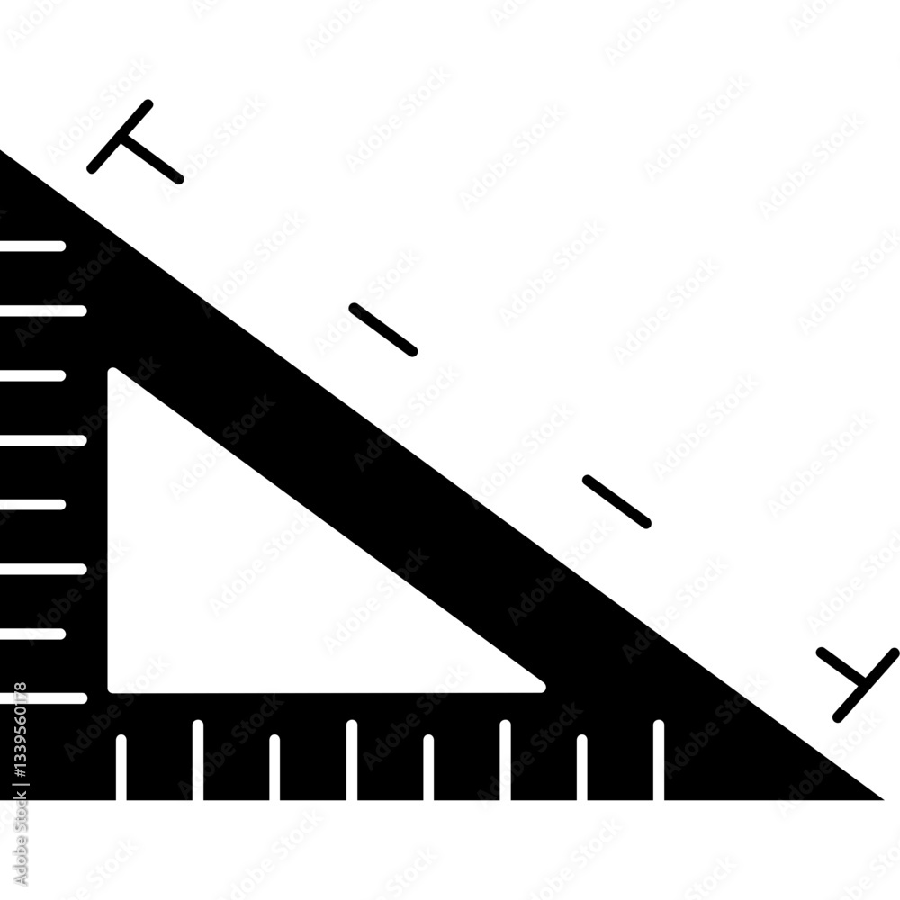 Fototapeta premium Right triangle Icon