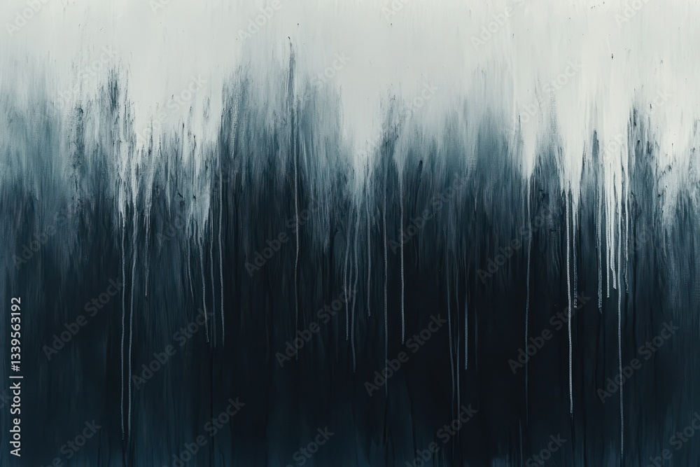 Fototapeta premium Abstract painting showcasing drips and color blending on a surface