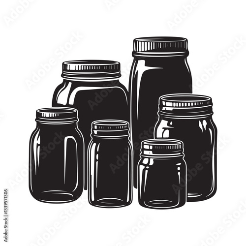 set of jars
