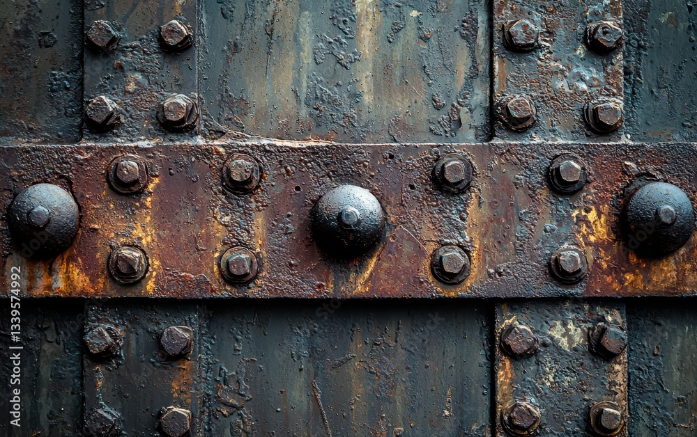Darkened, aged metal texture with rust, scratches, and industrial grit. Darkened, aged metal texture with rust, scratches, and industrial grit.