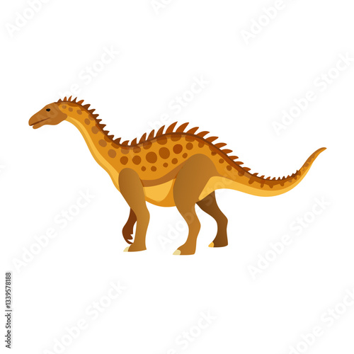 Europasaurus Dinosaur Illustration Vector Design

