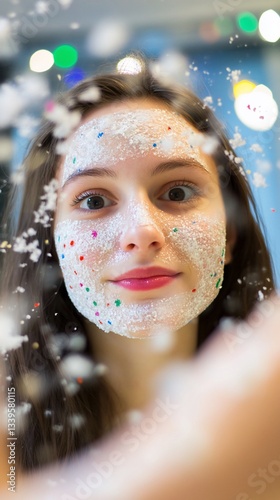 Woman Face Mask Skincare Beauty Treatment
