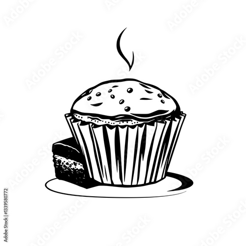 Delicious Chocolate Cupcake and Brownie Delight  A Sweet Treat                                                