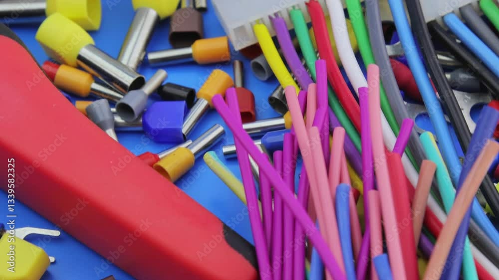 Metal lugs for copper electrical wires, connectors for connection and materials for assembling an electrical panel. Metal lugs for copper electrical wires, connectors for connection and materials for assembling an electrical panel.