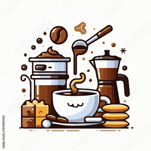 coffee, drink, beverage, cafe, cup, background, caffeine, espresso, aroma, hot, morning, food, mug, breakfast, closeup, black, brown, dark, fresh, white, cappuccino, mocha, break, design, latte, isola