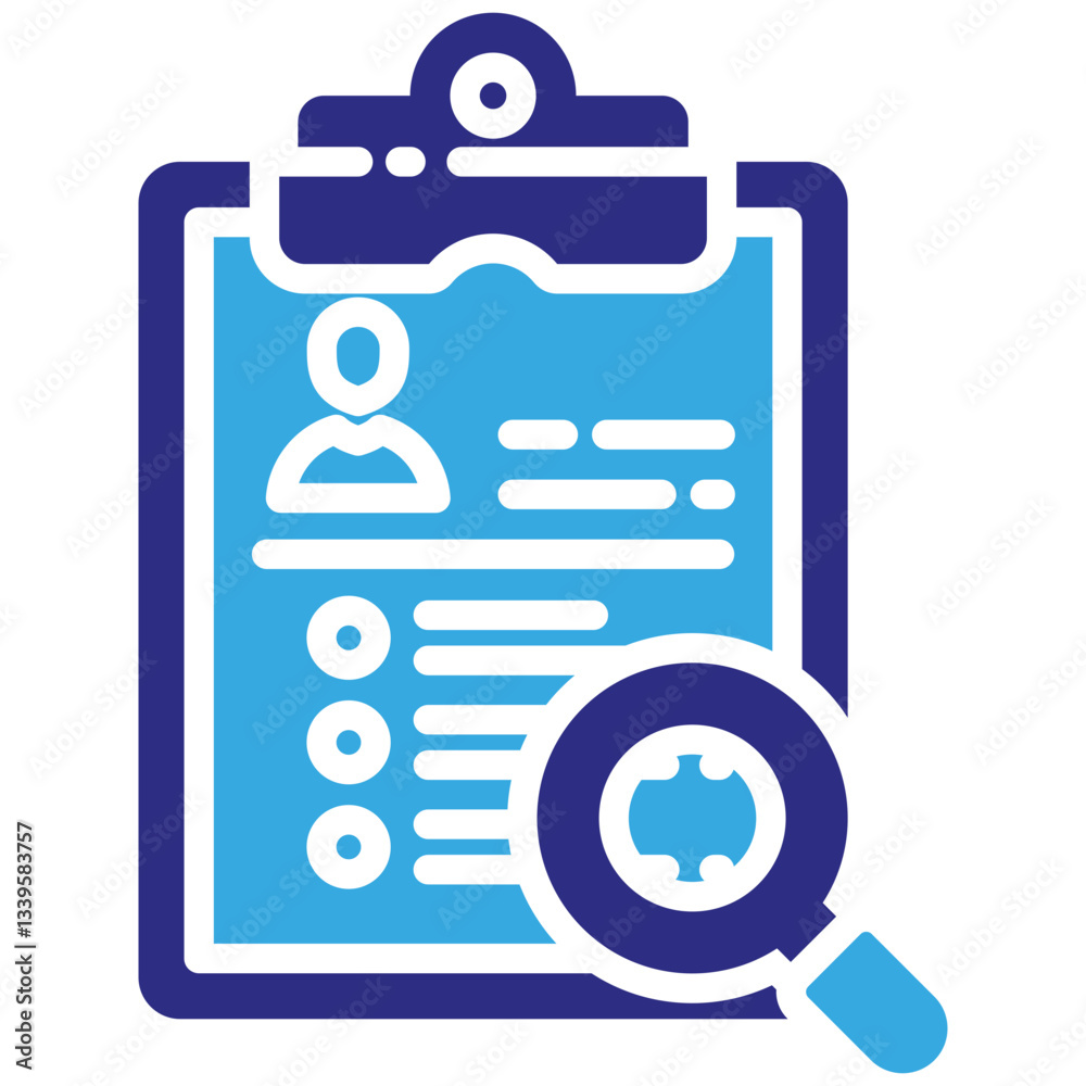 Human Resources icon in Glyph Dual Color Style. Simple Vector Design. Simple Vector Glyph Icon