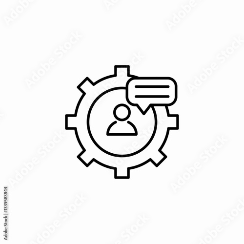 account settings modification icon sign vector