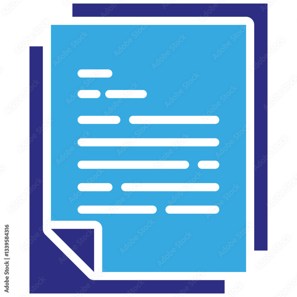 Document icon in Glyph Dual Color Style. Simple Vector Design. Simple Vector Glyph Icon Document icon in Glyph Dual Color Style. Simple Vector Design. Simple Vector Glyph Icon