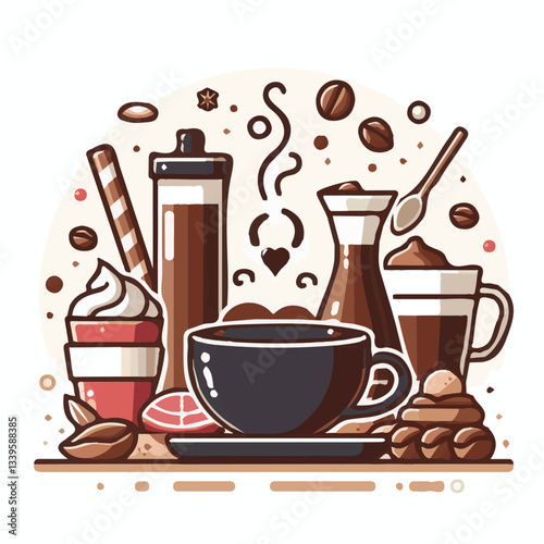 coffee, drink, beverage, cafe, cup, background, caffeine, espresso, aroma, hot, morning, food, mug, breakfast, closeup, black, brown, dark, fresh, white, cappuccino, mocha, break, design, latte, isola