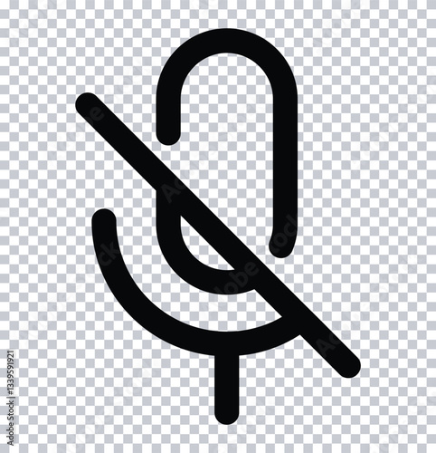 mic off, mic mute icon. no microphone icon mic off symbol . voice mute icon buttons