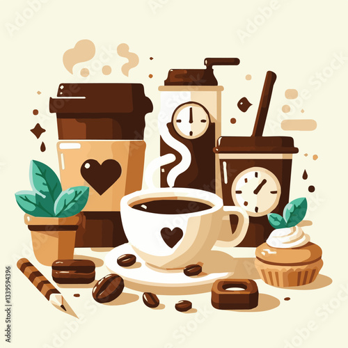 coffee, drink, beverage, cafe, cup, background, caffeine, espresso, aroma, mug, morning, food, hot, brown, closeup, breakfast, black, dark, fresh, white, mocha, cappuccino, isolated, break, design, la