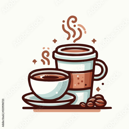 coffee, drink, beverage, cafe, cup, background, caffeine, espresso, aroma, mug, morning, food, hot, brown, closeup, breakfast, black, dark, fresh, white, mocha, cappuccino, isolated, break, design, la