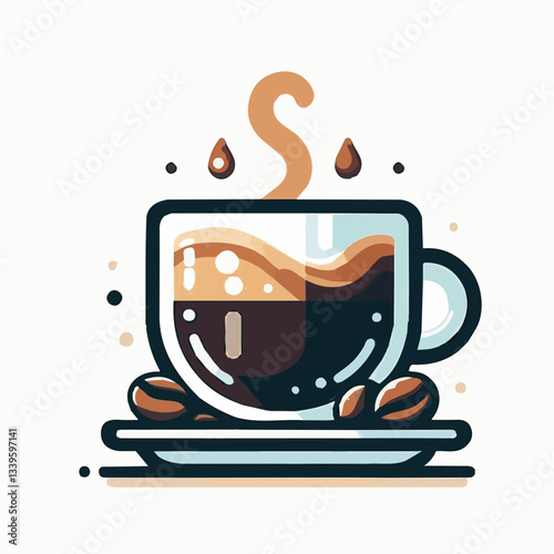 coffee, drink, beverage, cafe, cup, background, caffeine, espresso, aroma, mug, morning, food, hot, brown, closeup, breakfast, black, dark, fresh, white, mocha, cappuccino, isolated, break, design, la