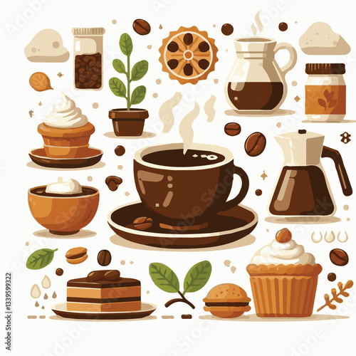 coffee, drink, beverage, cafe, cup, background, caffeine, espresso, aroma, mug, morning, food, hot, brown, closeup, breakfast, black, dark, fresh, white, mocha, cappuccino, isolated, break, design, la