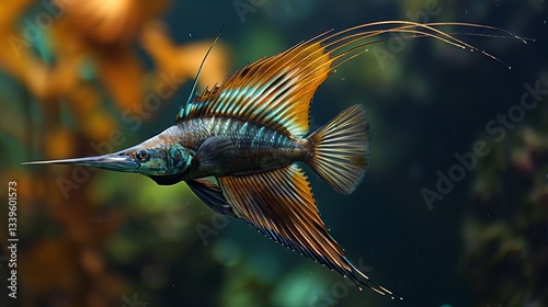 The Indo-Pacific Sailfish (Istiophorus platypterus) is widely regarded as the fastest fish species. According to Johnson and Gill (referenced below), this species has been recorded at speeds exceeding
