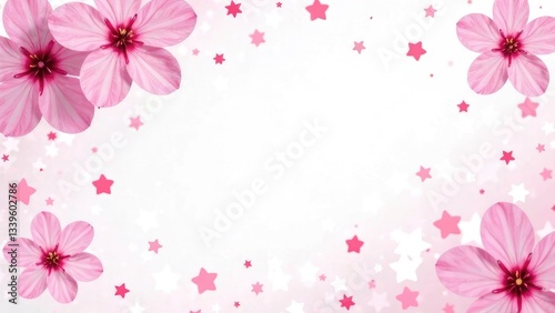 Spring blossom background. Abstract blurred pink background with sacura flower.Spring flowers. Beautiful Orchard. Springtime. Mockup, copyspace