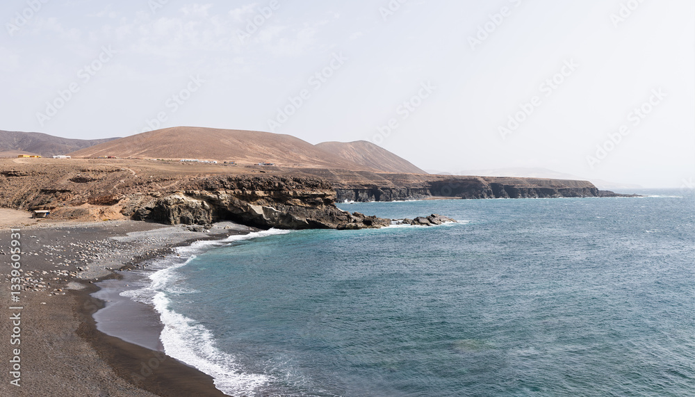 Tranquil coastal view in Fuerteventura, Canary Islands Tranquil coastal view in Fuerteventura, Canary Islands