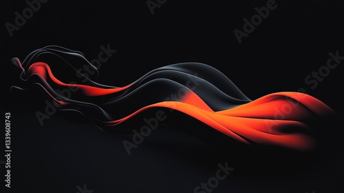 Stunning Abstract Design with Fluid Motion and Vibrant Colors