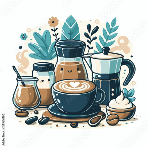 coffee, drink, beverage, cafe, cup, background, caffeine, espresso, aroma, mug, morning, food, hot, brown, closeup, breakfast, black, dark, fresh, white, mocha, cappuccino, isolated, break, design, la