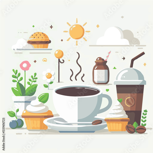 coffee, drink, beverage, cafe, cup, background, caffeine, espresso, aroma, mug, morning, food, hot, brown, closeup, breakfast, black, dark, fresh, white, mocha, cappuccino, isolated, break, design, la
