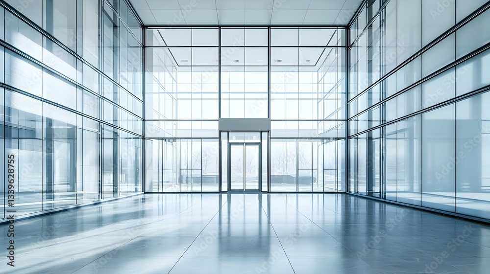 Fototapeta interior of modern entrance hall in modern