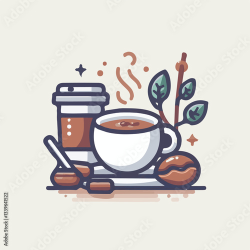 coffee, drink, beverage, cafe, cup, background, caffeine, espresso, aroma, mug, morning, food, hot, brown, closeup, breakfast, black, dark, fresh, white, mocha, cappuccino, isolated, break, design, la