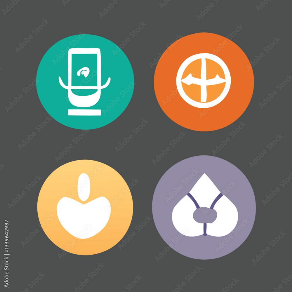 Unique , Creative , Essential And Modern Symbolic Icons Collection Unique , Creative , Essential And Modern Symbolic Icons Collection