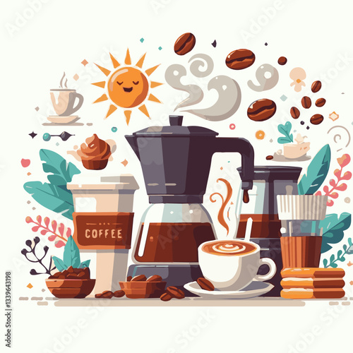 coffee, drink, beverage, cafe, cup, background, caffeine, espresso, aroma, mug, morning, food, hot, brown, closeup, breakfast, black, dark, fresh, white, mocha, cappuccino, isolated, break, design, la