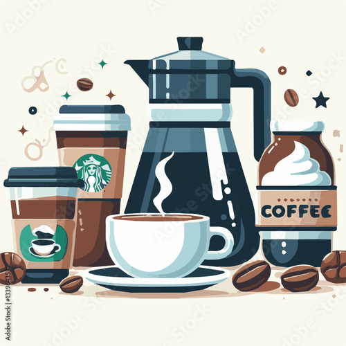 coffee, drink, beverage, cafe, cup, background, caffeine, espresso, aroma, mug, morning, food, hot, brown, closeup, breakfast, black, dark, fresh, white, mocha, cappuccino, isolated, break, design, la