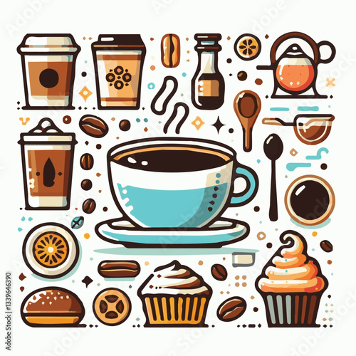 coffee, drink, beverage, cafe, cup, background, caffeine, espresso, aroma, mug, morning, food, hot, brown, closeup, breakfast, black, dark, fresh, white, mocha, cappuccino, isolated, break, design, la