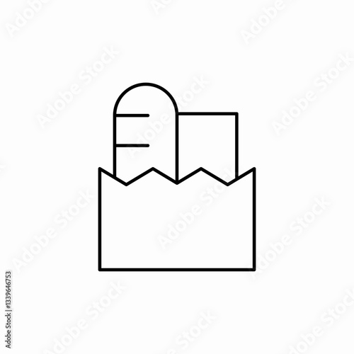 grocery shop icon sign vector