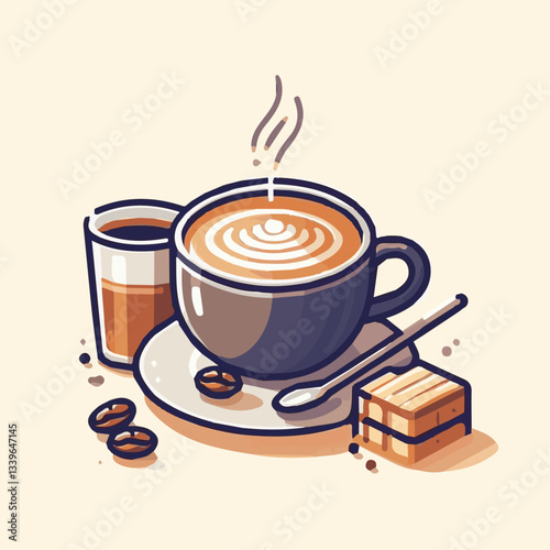 coffee, drink, beverage, cafe, cup, background, caffeine, espresso, aroma, mug, morning, food, hot, brown, closeup, breakfast, black, dark, fresh, white, mocha, cappuccino, isolated, break, design, la
