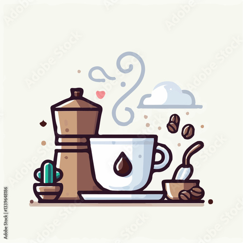 coffee, drink, beverage, cafe, cup, background, caffeine, espresso, aroma, mug, morning, food, hot, brown, closeup, breakfast, black, dark, fresh, white, mocha, cappuccino, isolated, break, design, la