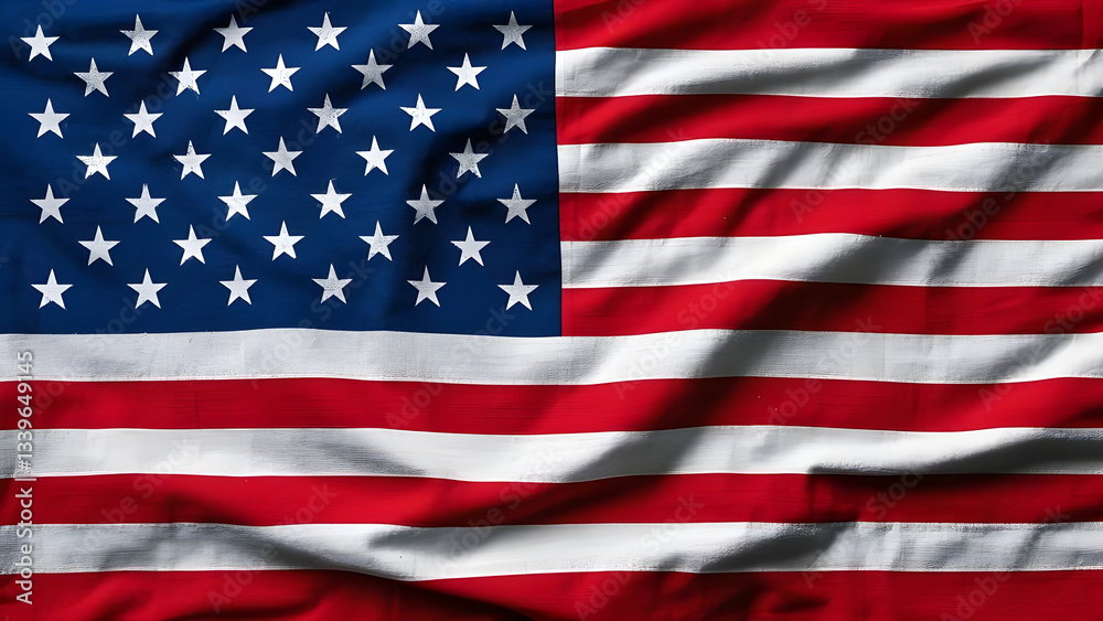 Fototapeta premium American Flag an happy Independence Day in us, patriotism.