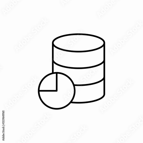 system database icon sign vector